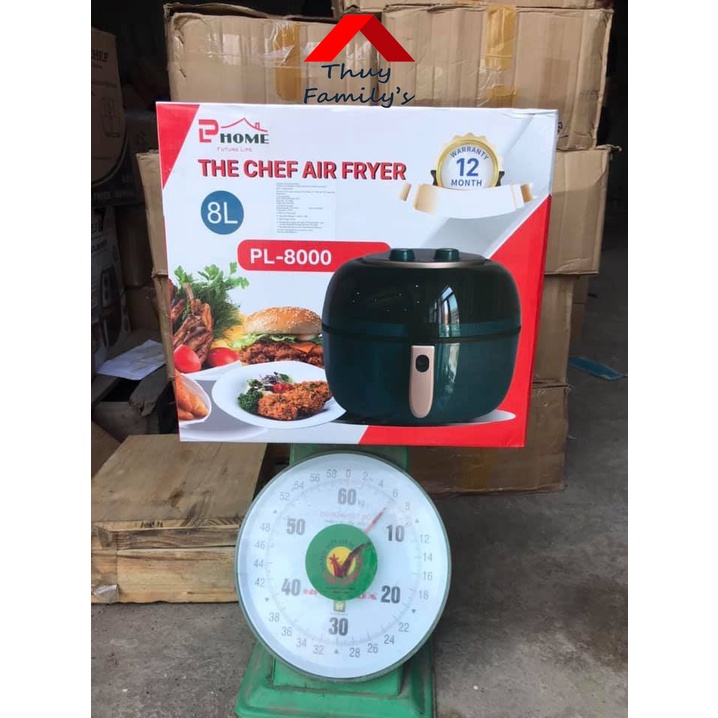 Nồi chiên không dầu PL HOME PL-8000 dung tích 8L  bảo hành 12 tháng
