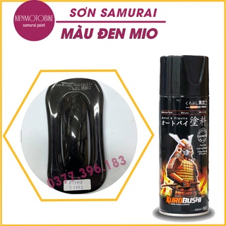 Sơn Samurai màu đen Mio Y1222 - chai sơn xịt cao cấp dành cho sơn xe máy