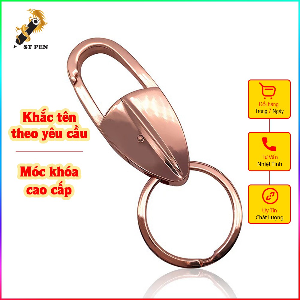 Móc khóa kim loại cao cấp MK21,quà tặng khắc tên theo yêu cầu - ST PEN