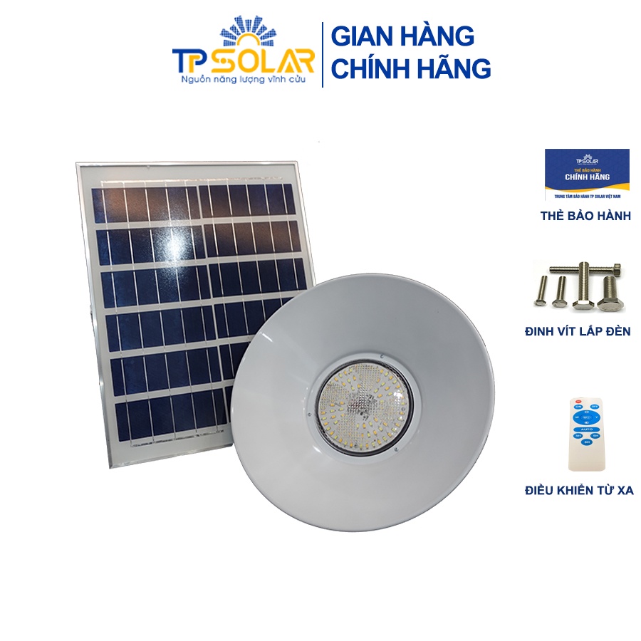 Đèn Thả Trần Hình Loa Cổ Điển Năng Lượng Mặt Trời TP Solar  2 Công Suất 100W 200W Chống Nước IP67, Bảo Hành 3 Năm