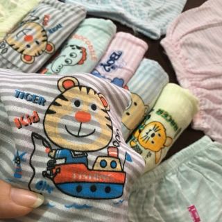 Quần dài kẻ cotton mỏng cho bé