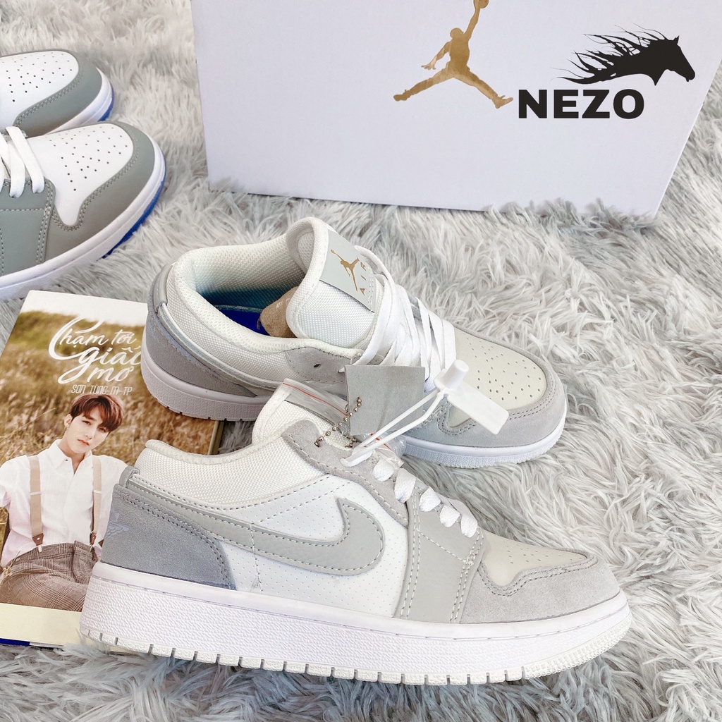 Giày Jordan 1 Low Paris Màu Xám Nam Nữ, Giày Sneaker JD1 Paris Cổ Thấp Bản Đẹp Full Box bill | BigBuy360 - bigbuy360.vn
