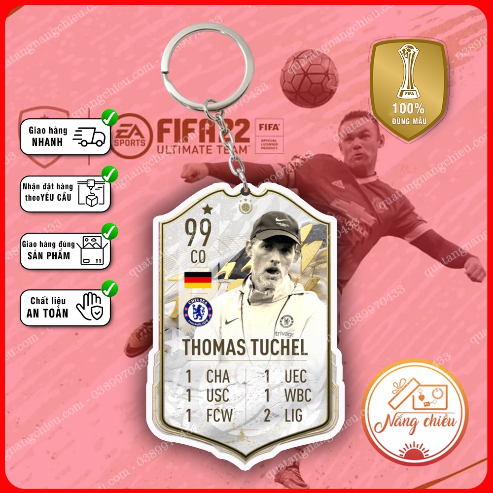 [BGH ] Móc khóa Icon với các HLV Huyền Thoại gồm Jose Mourinho, Alex Ferguson, Pep Guardiola,☘️MÓC KHÓA THẺ CẦU☘️