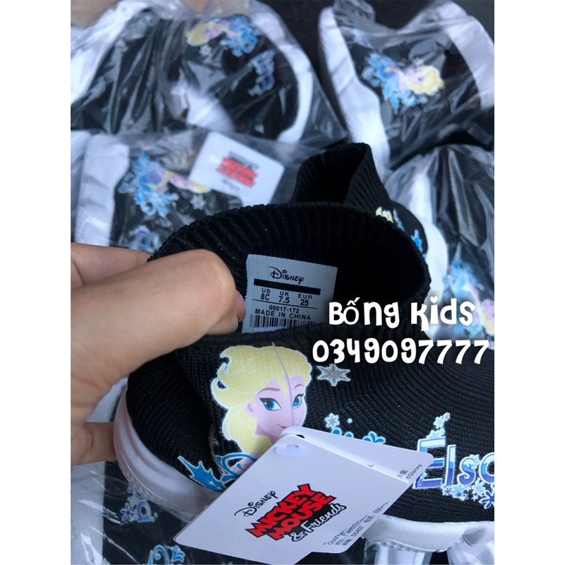 Bốt Bít Tết Bé Gái Elsa Đen