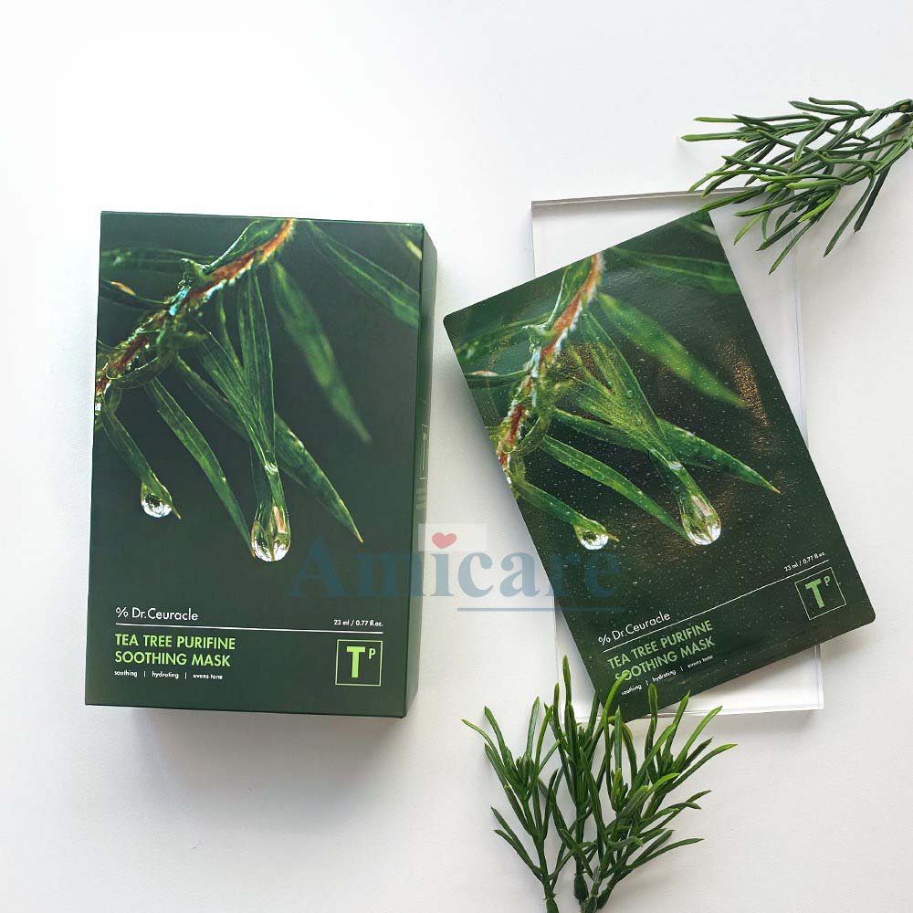 ✅ Dr.Ceuracle Mặt Nạ Tràm Trà Tea Tree Purifine Soothing Mask 25ml/ Miếng