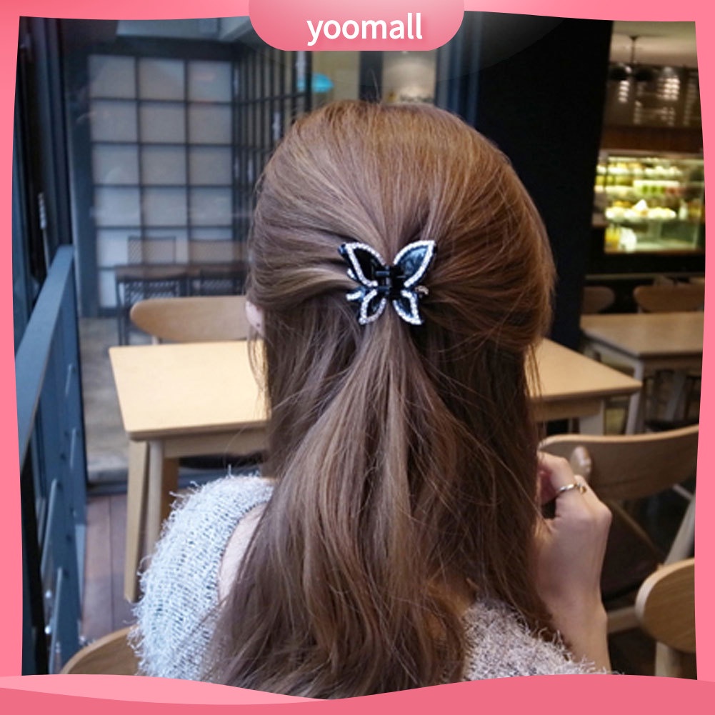 Kẹp tóc hình bướm đính đá xinh xắn thời trang cho nữ