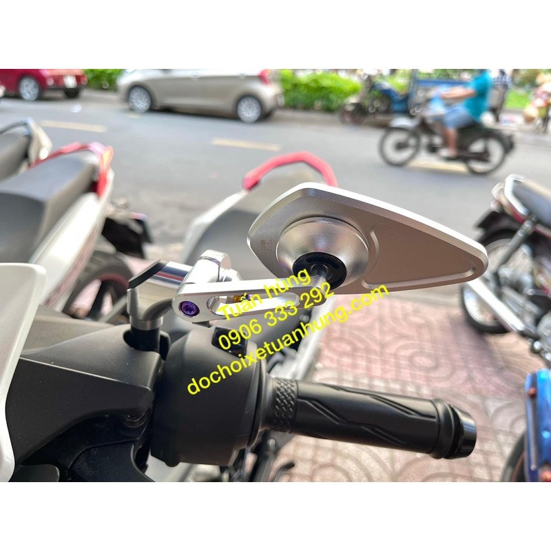 Kính chiếu hậu moto gadget v2  full titan gắn xe máy hàng cao cấp - gương kiểu xe máy - gương titan xe máy