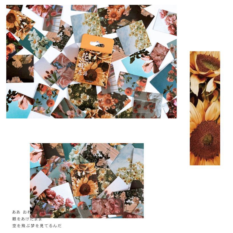 Bộ 46 Sticker Hoa Thiên Nhiên E103