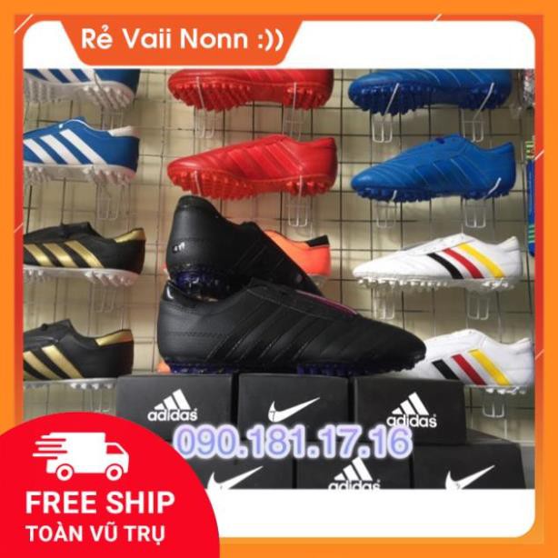 𝐓Ế𝐓🌺 NEW CH Giày đá bóng ba sọc CT3 full đen đế trong chính hãng Sút Mạnh new ˇ ⁵ #