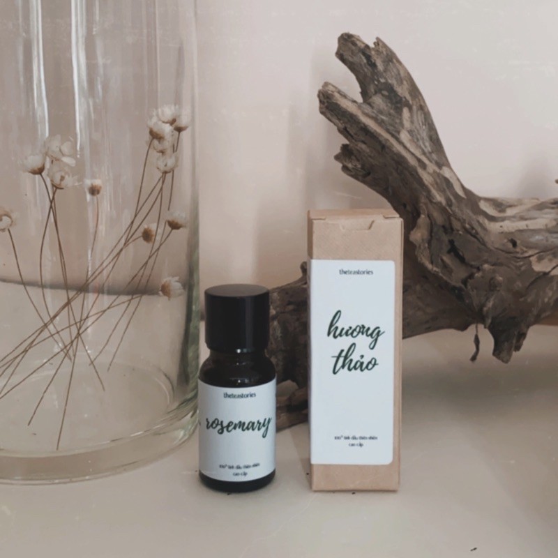 Tinh dầu hương thảo (rosemary) 10ml giúp thư giãn, thơm phòng, đuổi côn trùng - The Tea Stories