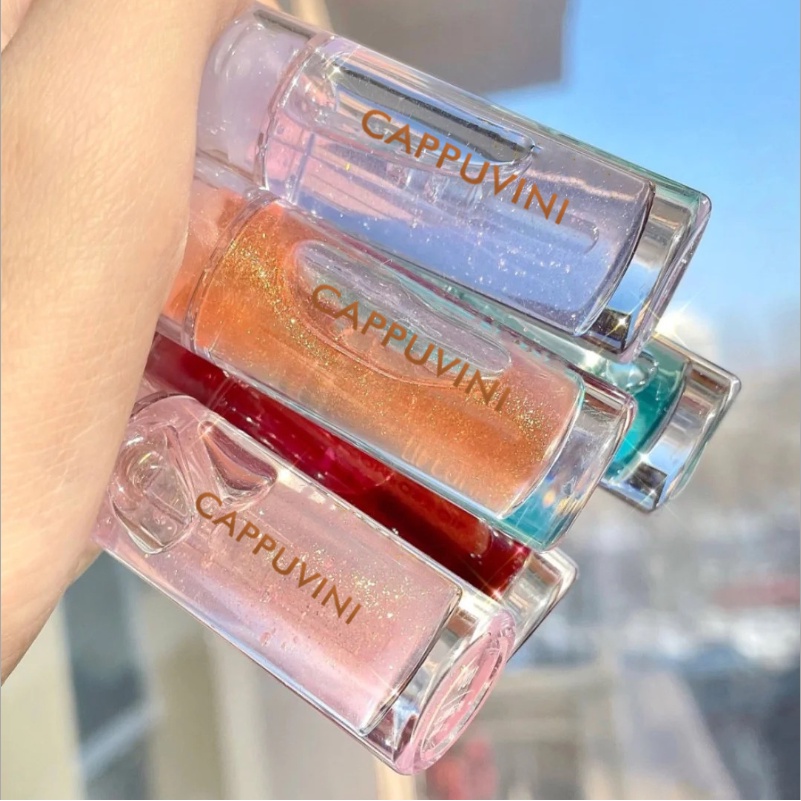 [Hàng mới về] Son Bóng Cappuvini Trong Suốt Ánh Ngọc Trai Nhẹ Nhàng Quyến Rũ