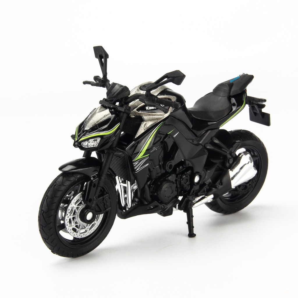 [Mã TOYJAN hoàn 20K xu đơn 50K] Mô hình moto Kawasaki Z1000 R Green 1:18 Welly