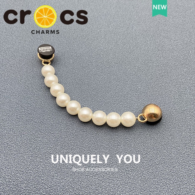 Chuỗi Ngọc Trai jibbitz charms Nút Tự Làm