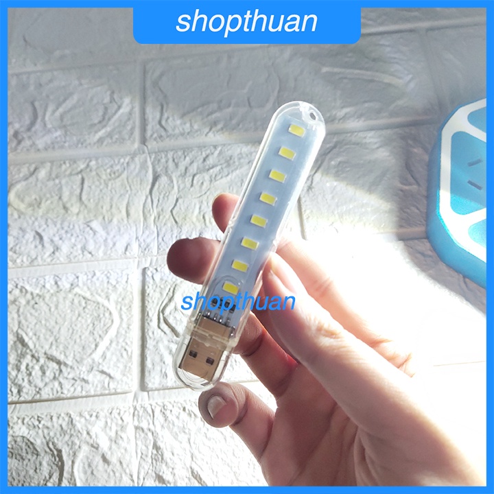 Đèn LED USB 8 bóng siêu sáng, tiện lợi mang theo, dành đọc sách, trang trí phòng