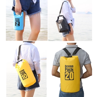 Túi Khô 2L-30L Túi PVC Chống Thấm Nước Cho Thuyền Kayak Cắm Trại 2L 5L 10L 20L 30L Ocean Pack