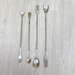 Thìa pha chế bar spoon 26cm hoặc 32cm (thìa bar, muỗng khuấy, thìa khuấy) - Muỗng Pha Chế Bartender