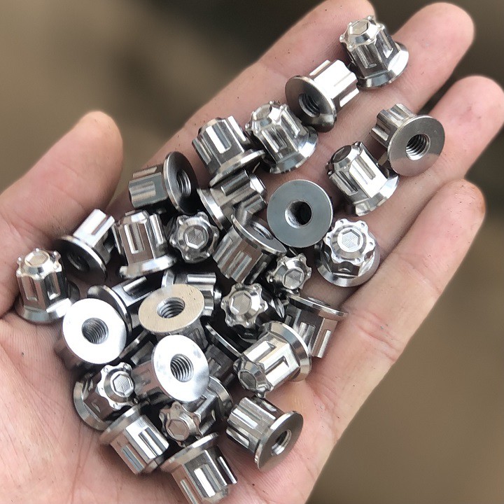 Tán inox bít đầu 6li -  - gắn cổ pô xe máy