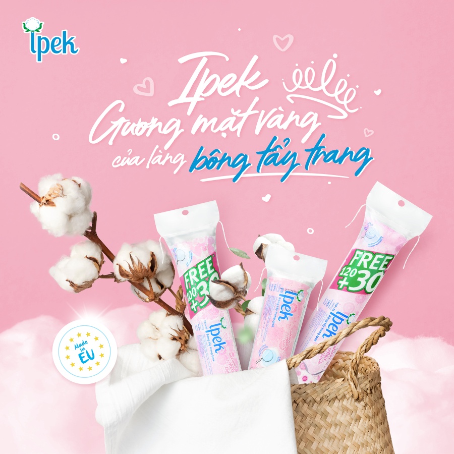 Bông tẩy trang Ipek 150 miếng