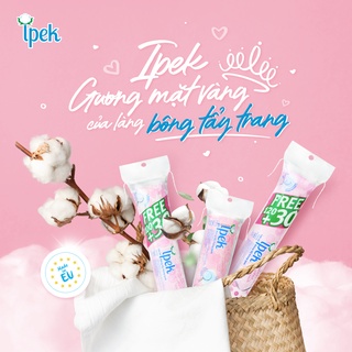 Bông tẩy trang cotton Ipek 130 miếng