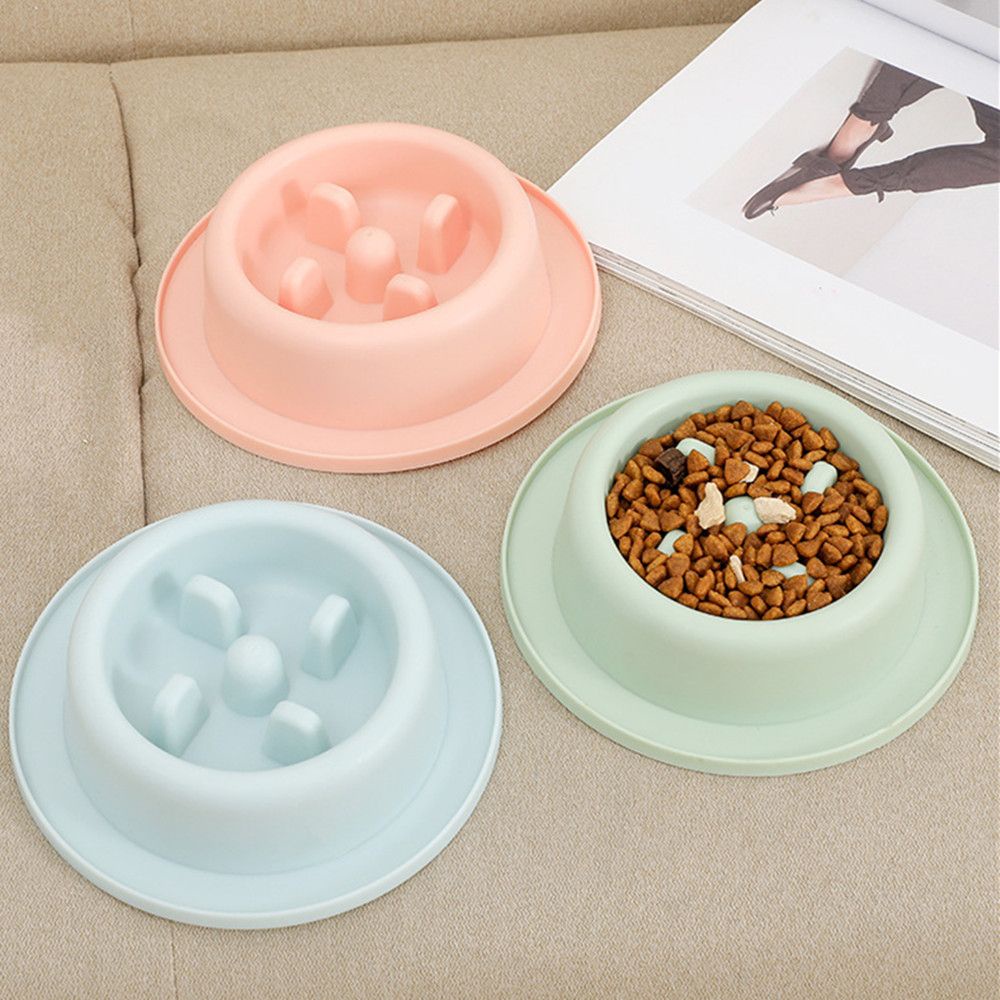 Tô Đựng Thức Ăn Bằng Nhựa Thiết Kế Độc Đáo Chống Trượt Chống Sặc Tiện Dụng Cho Thú Cưng