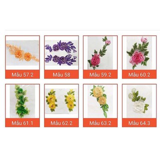 Hoa thêu nổi 3d cao cấp