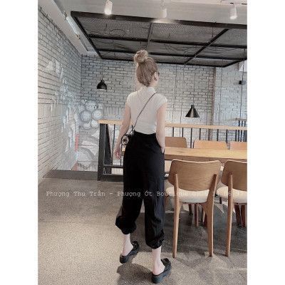 Quần baggy vải bo gấu cạp rút 808