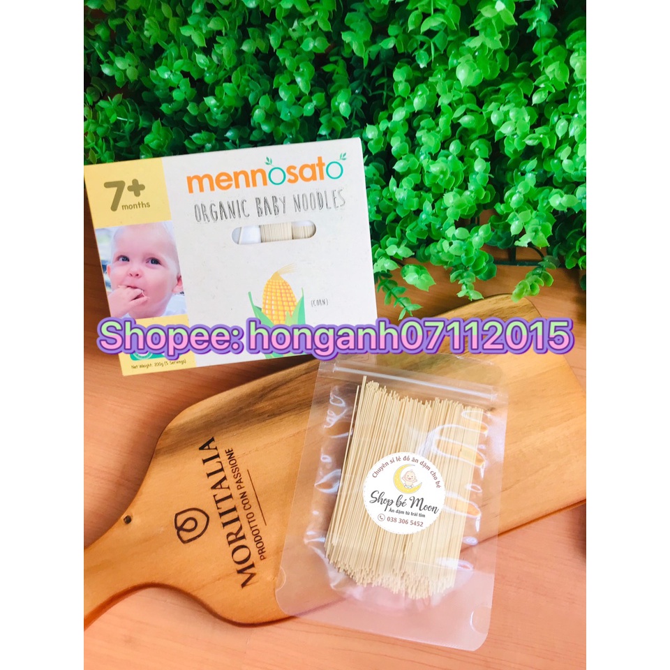 Mì ăn dặm rau củ hữu cơ Menosato cho bé (1 bó 40gr túi zip) - Date: 3/2022 và 9/2022