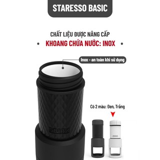 [COMBO GIÁ SỐC] DỤNG CỤ PHA CÀ PHÊ ESPRESSO MINI STARESSO BASIC + 2 GÓI CÀ PHÊ PHA MÁY 250gr