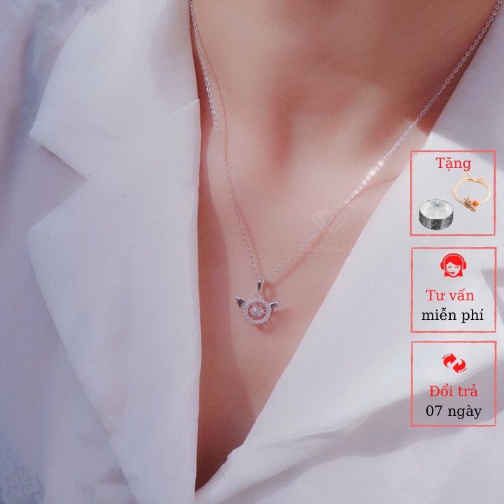 Dây chuyền Bella 925 mặt hình đôi cánh thiên thần 3211