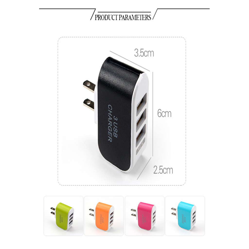 Củ Sạc 3 Cổng USB