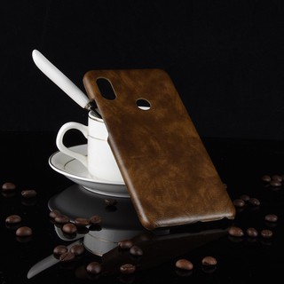 For Xiaomi Redmi Note 5 Pro Case Cover Vintage Pu Leather Hard Plastic Back