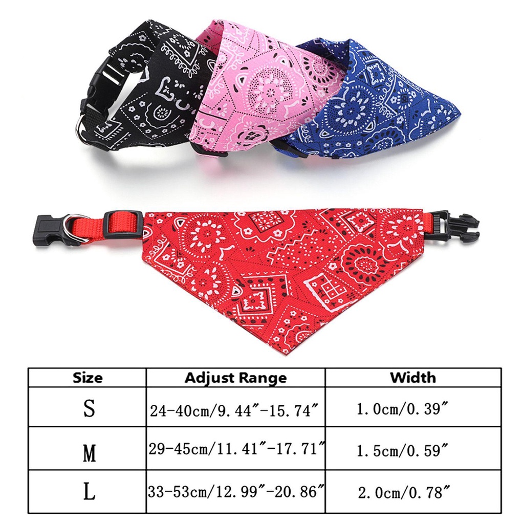 Shoukey Vòng Cổ Dạng Bandanas Trang Trí Cho Chó Kerchief