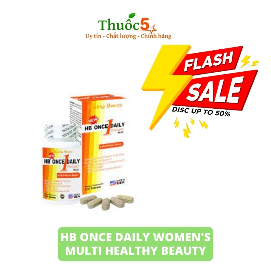 HB Once Daily Women's Multi Healthy Beauty Viên Uống Bổ Sung Vitamin Và Khoáng Chất Cho Phụ Nữ 100 Viên