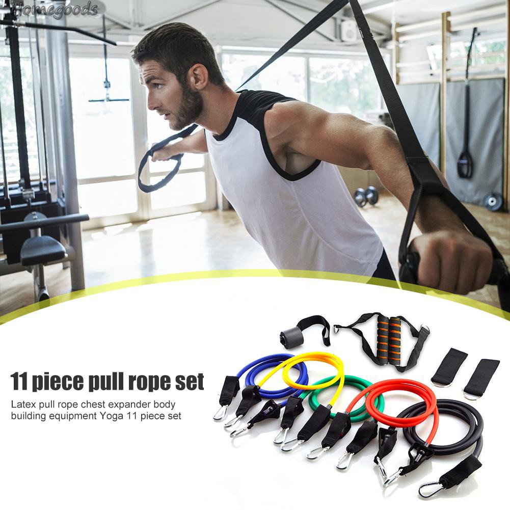 Set 11 Dây Kháng Lực Hỗ Trợ Các Bài Tập Gym Tại Nhà