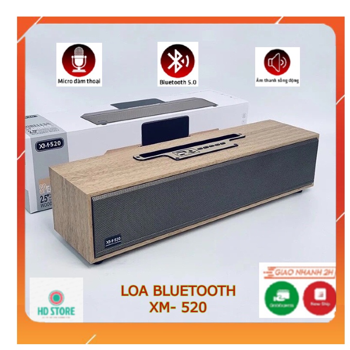 Loa Bluetooth XM-520 Võ Gỗ 20W. Loa XM 520 Âm Thanh Cực Đỉnh Thiết Kế Sang Trọng Bass Siêu Trầm Siêu Ấm BH 6 Tháng Chưa.