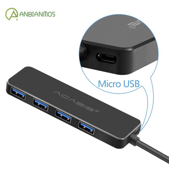 4 Ports Extension Adapter USB 2.0 3.0 Compact Portable High Speed Support Multipe USB Decice Hub PC