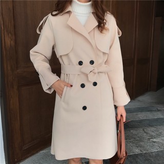 [HÀNG ORDER] Áo khoác măng tô thắt đai basic UL032-1