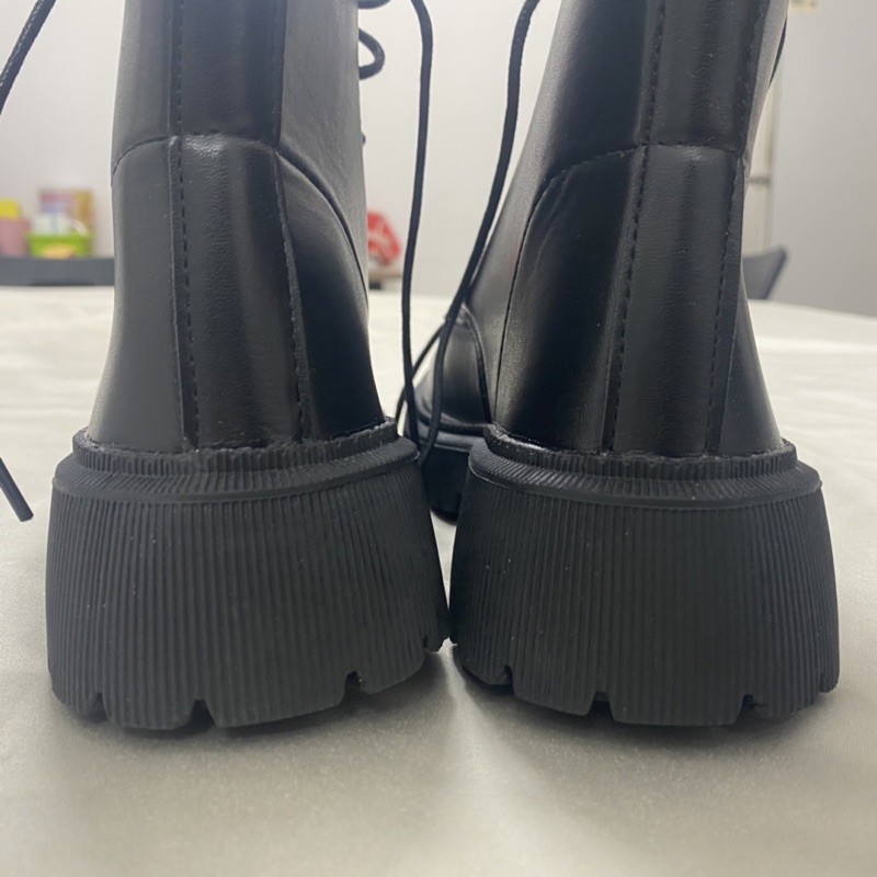 Boots Cao Cổ Nữ Da Đen Lì G32 | BigBuy360 - bigbuy360.vn