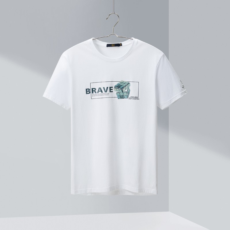 Áo Thun Nam HLA Comfortable Skin-Friendly Breathable Simple Short Sleeve T-shirt
