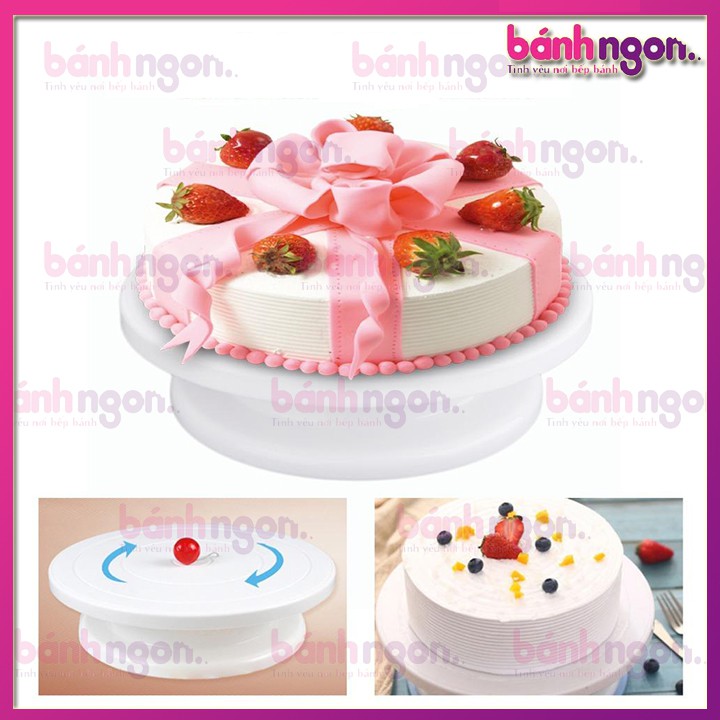 Bàn Xoay Nhựa Decor Trang Trí Bánh