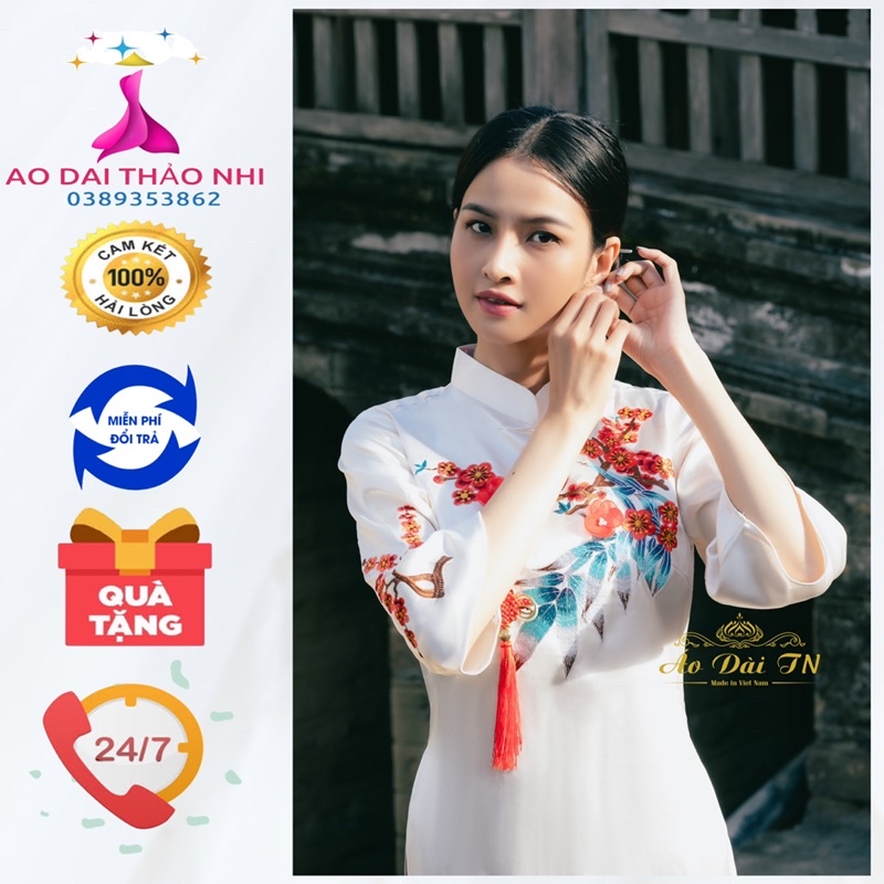Áo dài hot nhất năm2022-2023 ÁO DÀI CÁCH TÂN VÂN HY phù hợp đi chơi,sự kiện,lễ Tết
