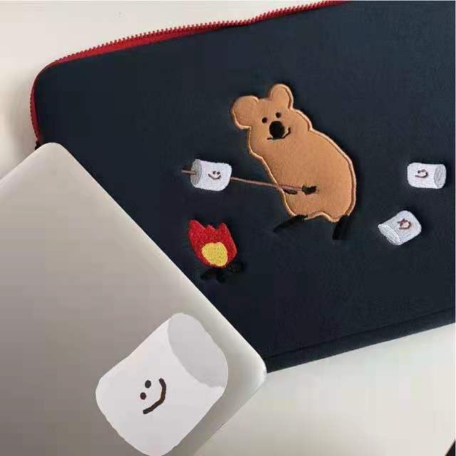 Túi Bentoy Milk Joy đựng máy tính xách tay hình gấu kiểu Hàn Quốc cho ipad 15 13 11 10,5 10,2 | BigBuy360 - bigbuy360.vn
