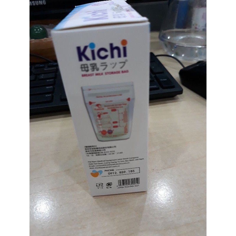 [Tặng 1 bút ghi chú] Túi trữ sữa Kichilachi 30 túi 100ml Nhật Bản