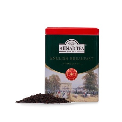 TRÀ AHMAD ANH QUỐC - HỘP THIẾC BUỔI SÁNG (100g) pha ấm - English Breakfast - Chắt lọc tinh túy