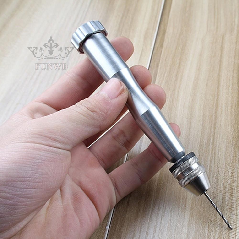 Máy khoan nhôm cầm tay mini với 10 mũi khoan nhỏ đi kèm tiện lợi