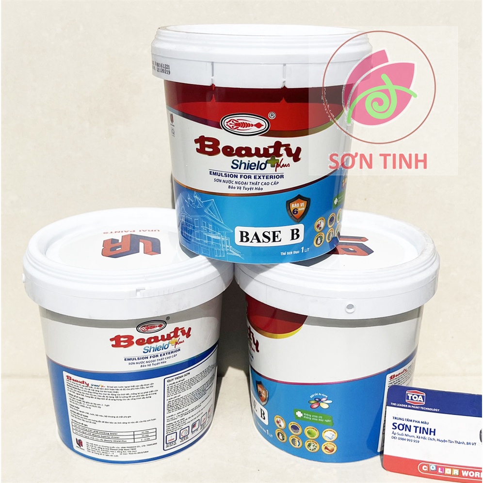 Sơn nước bóng mờ màu hồng phấn đậm nhạt cánh sen Ngoại thất Ngoài trời Cao cấp BEAUTY SHIELD PLUS của URAI PAINTS 1 lít