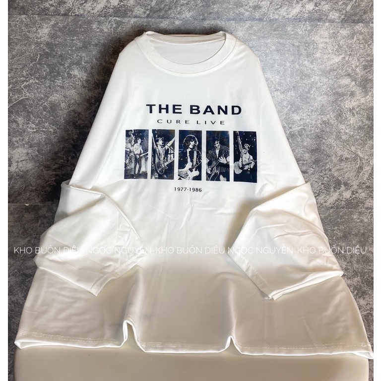 [RẺ VÔ ĐỊCH] Áo thun THU ĐÔNG form thụng in chữ THE BAND dài tay cổ tròn unisex (kèm ảnh thật ở cuối)