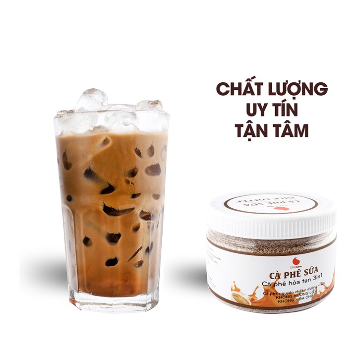 Cà Phê Sữa Hòa tan Light Coffee Combo 2 Hũ 230g/hũ thơm ngon tự nhiên, không hương liệu