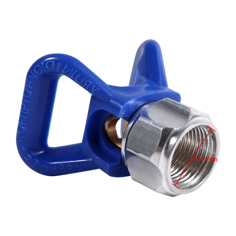 【Shop Recommendation】Airless Paint Spray Sprayer Gun Tip Guard Nozzle Seat Replacement Universal Tool Blue New