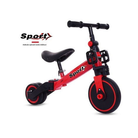 Xe đạp ba bánh đa năng kiêm xe chòi chân Happy baby& SPORT xe thăng bằng cho bé